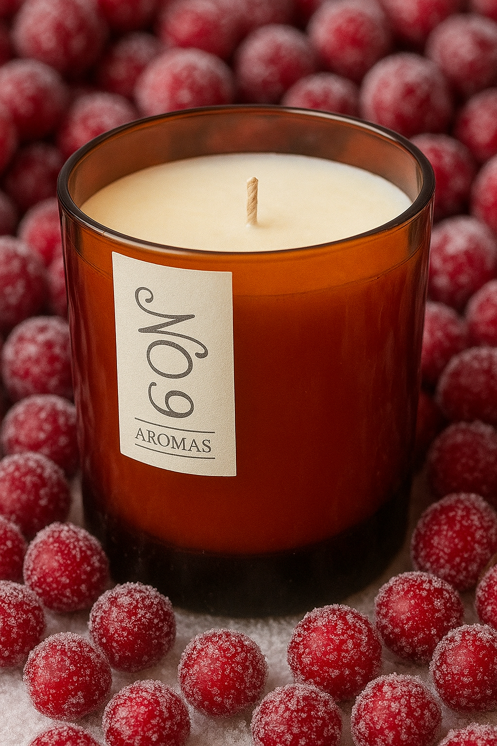 Festive Cranberry Candle